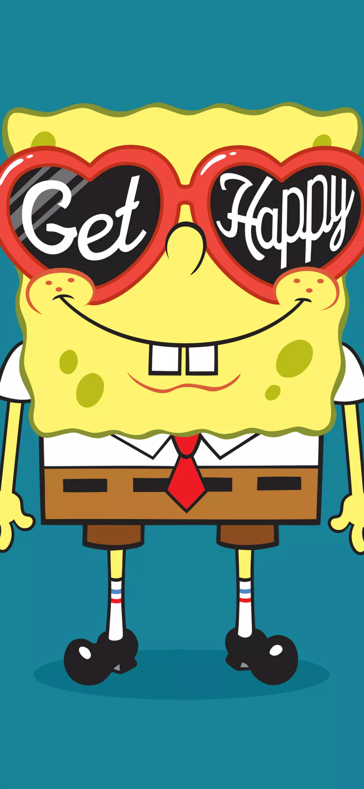 SpongeBob Wallpaper 4K, Get Happy