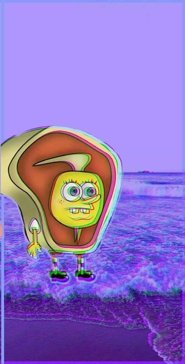 Spongebob iPhone 736 X 1450 Wallpaper