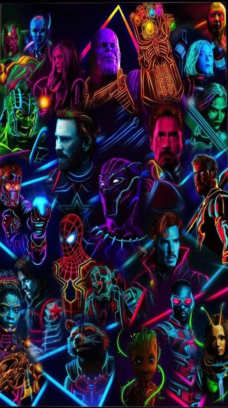 Avengers Neon, avenger neon, avengers