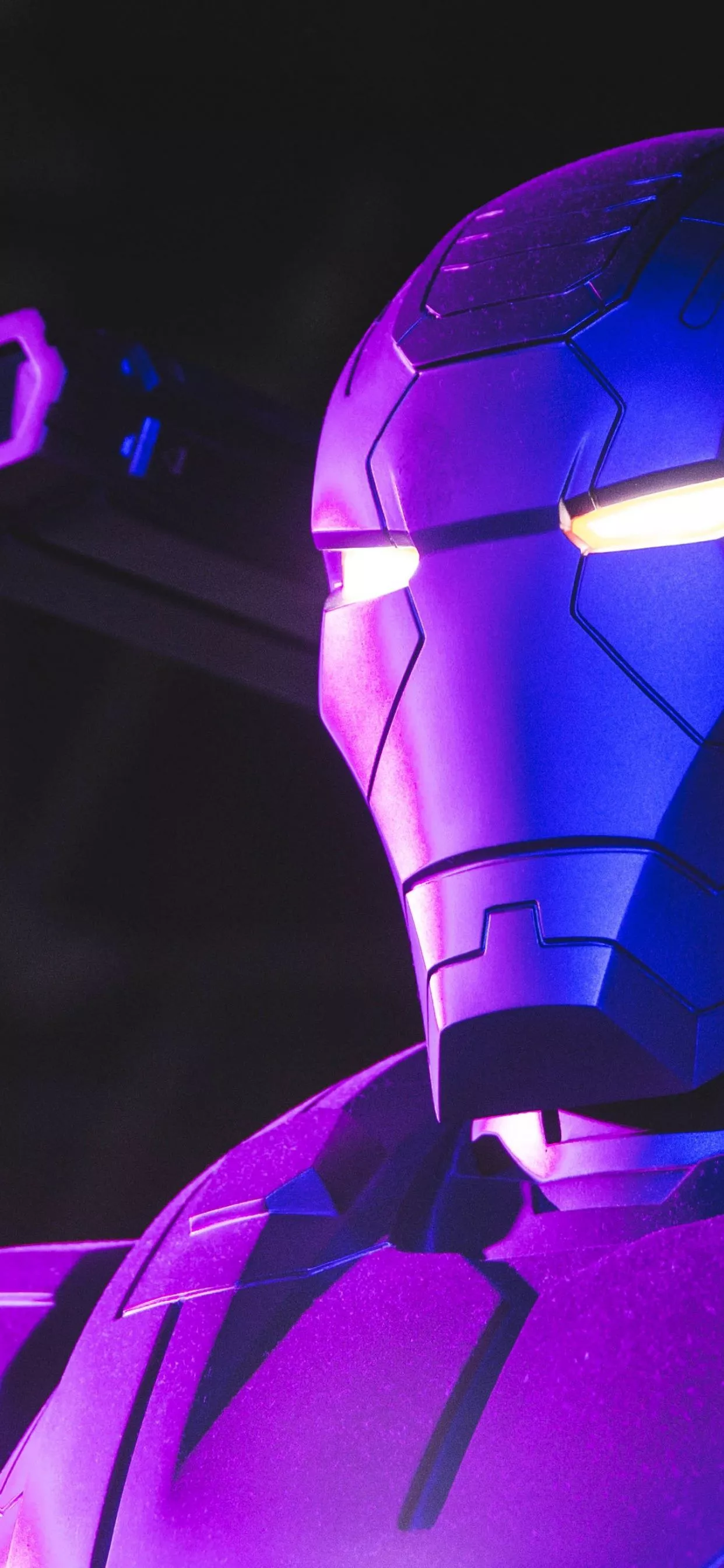 War Machine Wallpaper 4K, Neon, Marvel