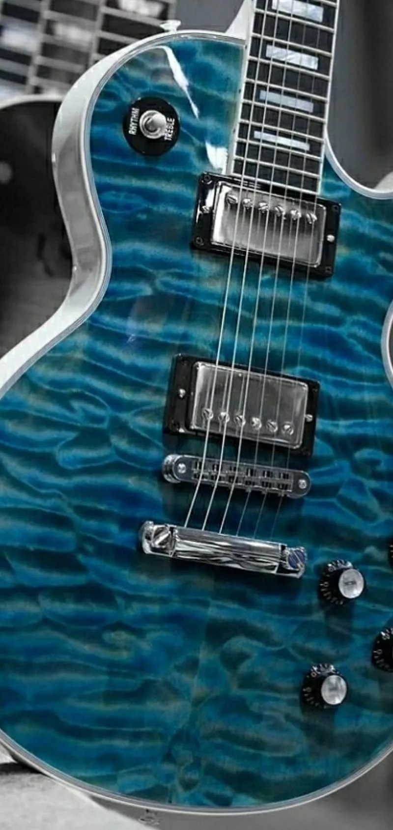 Gibson Les Paul, beauty, blue, chrome