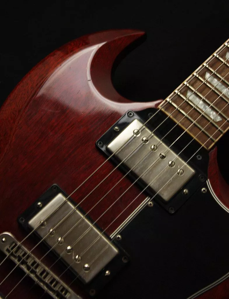 Gibson SG. The guitar I play slide