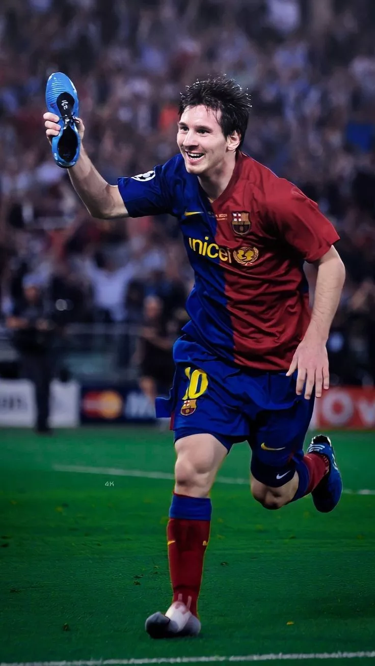 Leonel Messi after scoring a goal