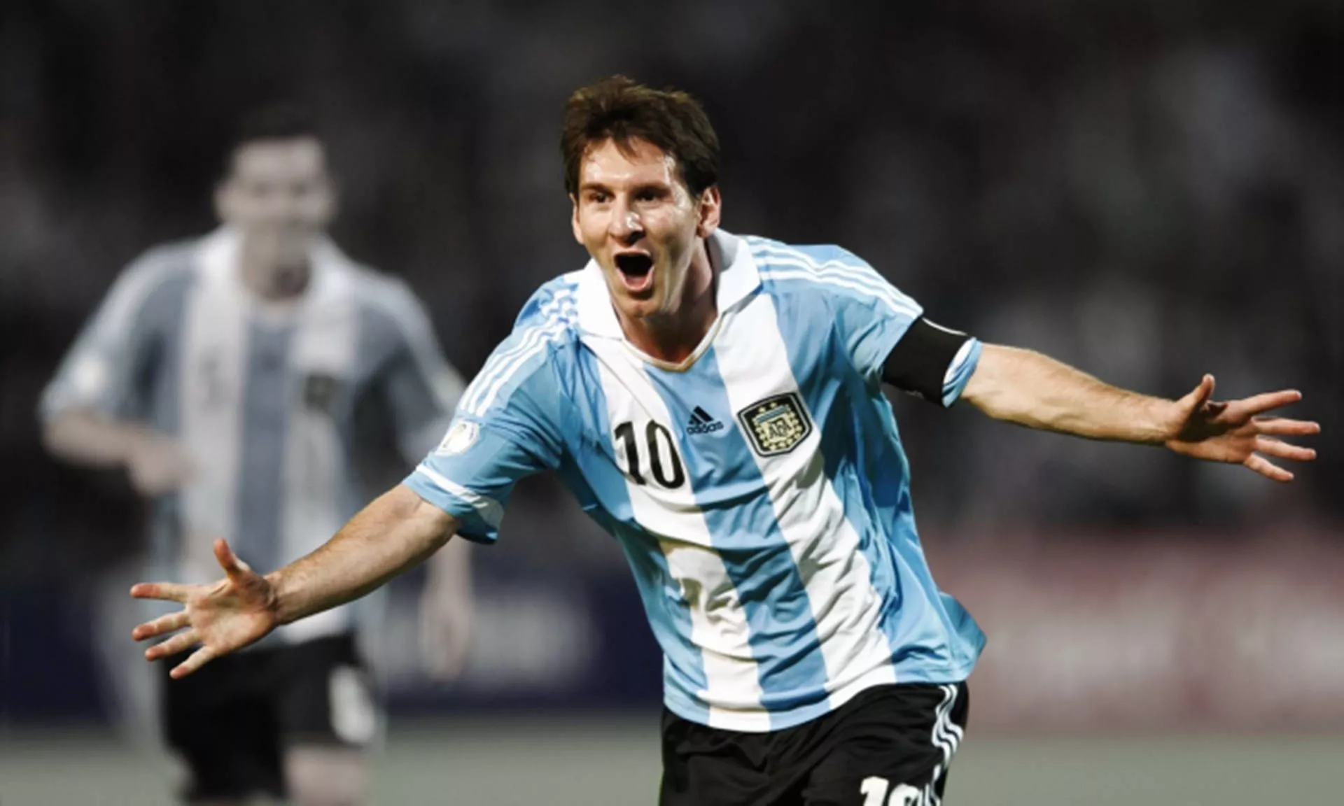 Messi Argentina Game Celebration