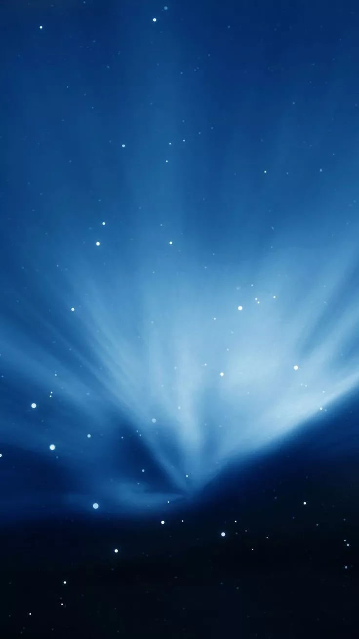 Blue Space Stars iPhone 8 Wallpaper