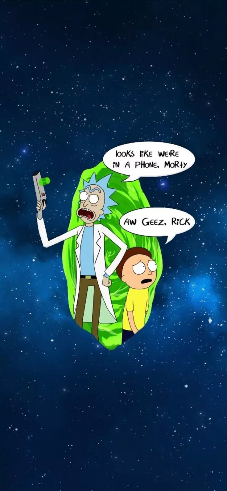 rick and morty iphone iPhone 11 Wallpaper