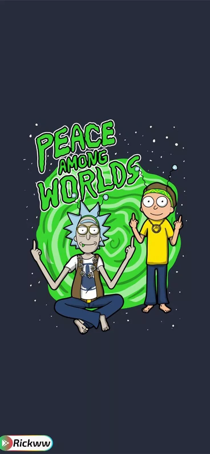rick and morty iphone iPhone 11 Wallpaper