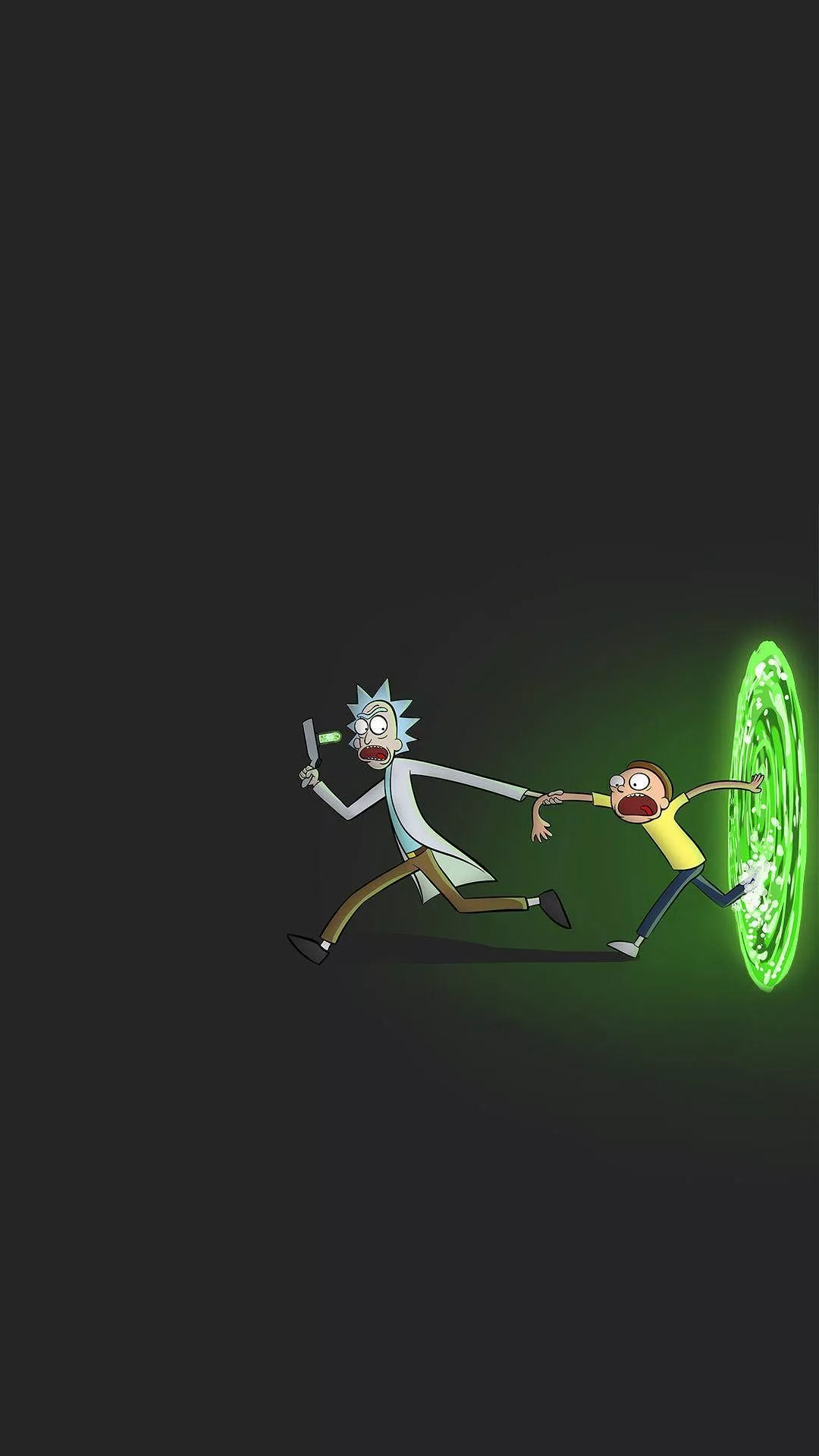 Wall Portal Rick And Morty iPhone
