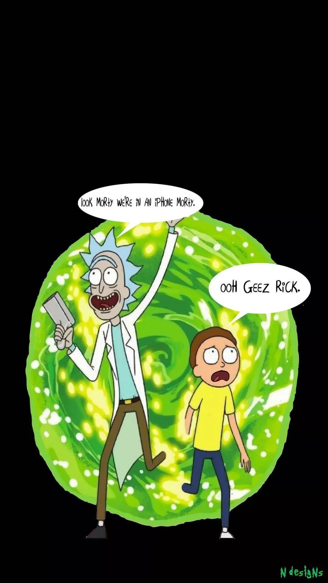 And Morty iPhone Wallpaper