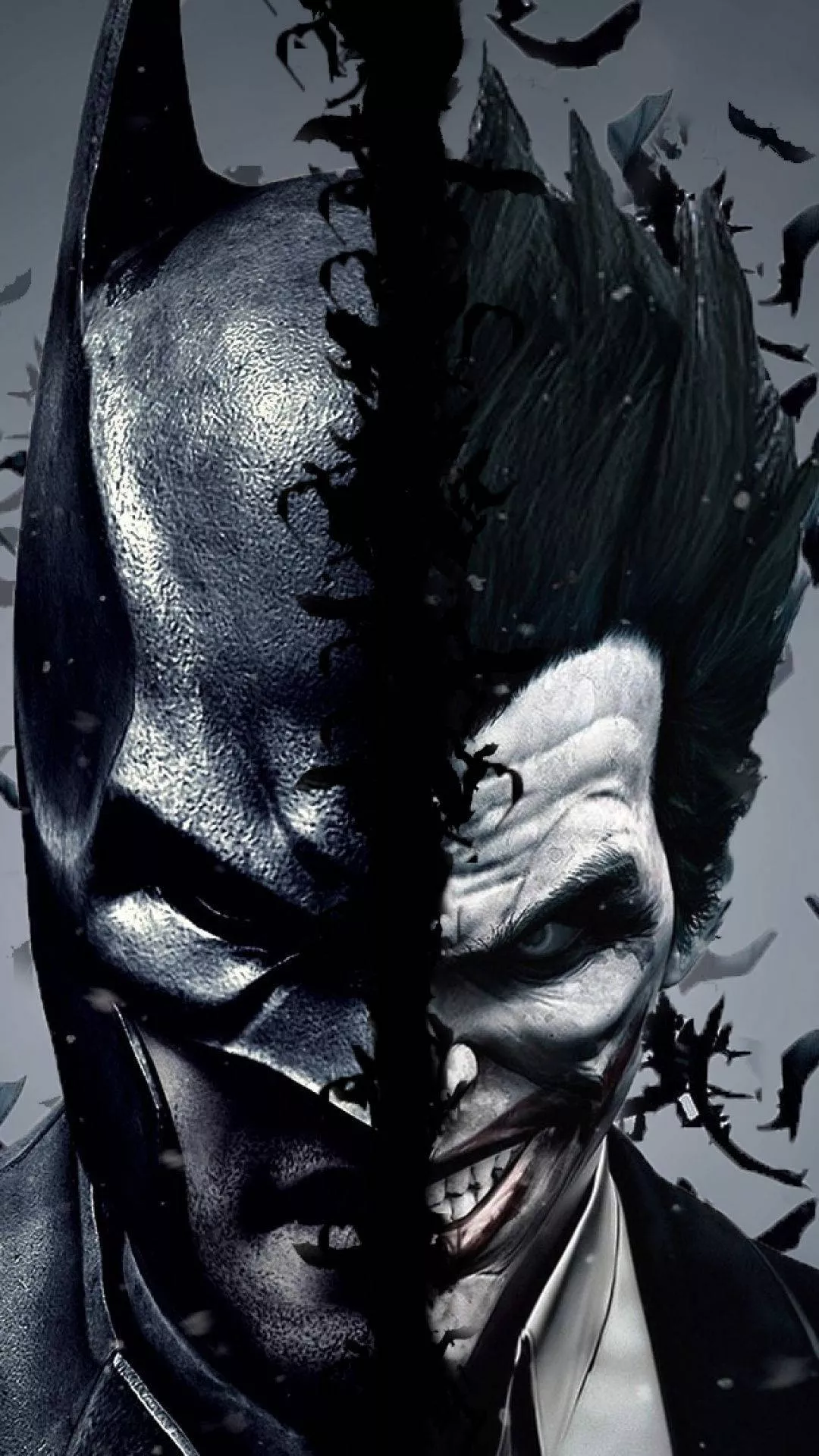 3D Joker iPhone Half Face Batman