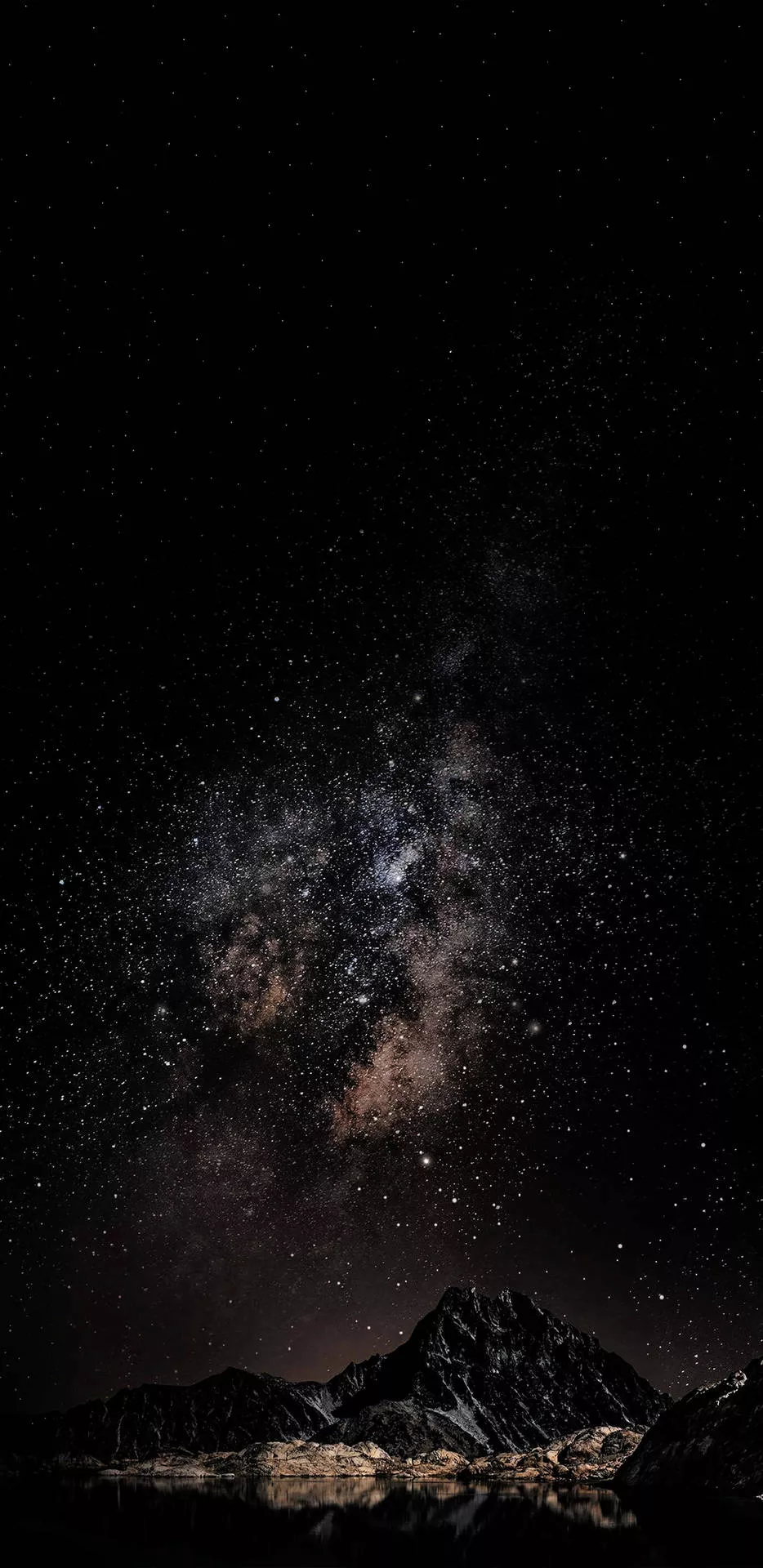 Dark Mountain Galaxy iPhone Wallpaper