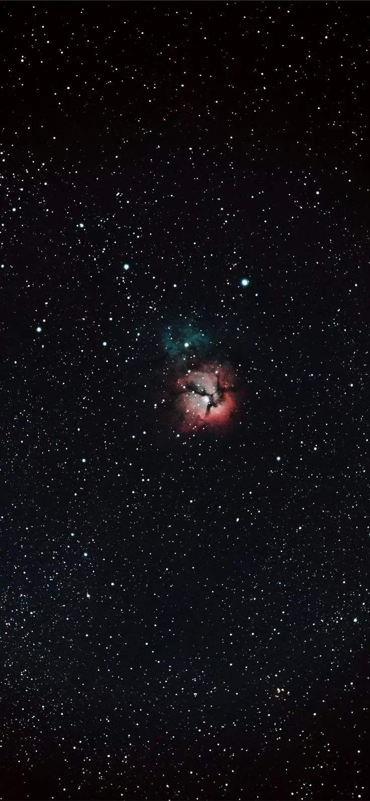 black galaxy with stars iPhone X Wallpaper