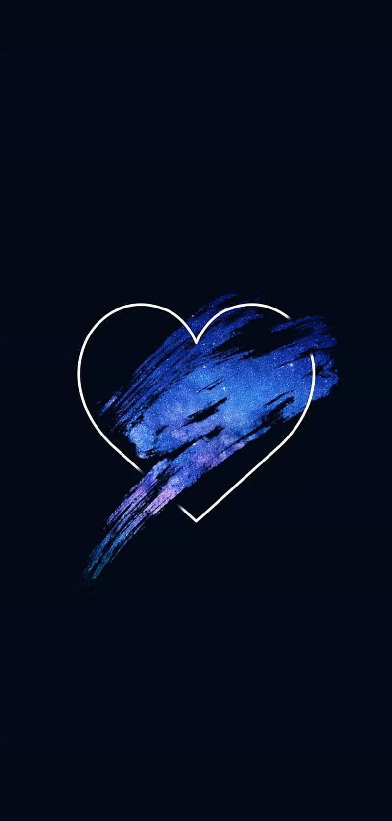 Love, black, black, galaxy, , heart