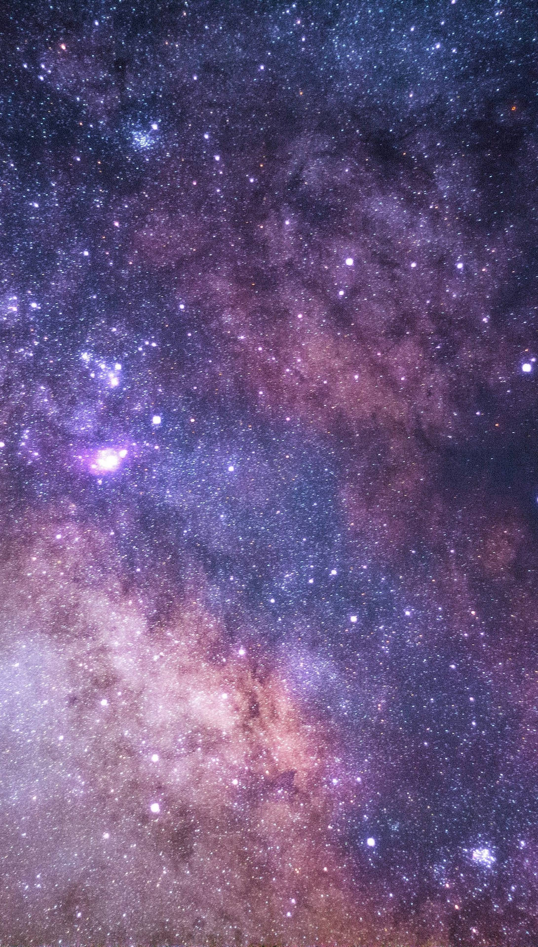 Purple Galaxy iPhone Wallpaper