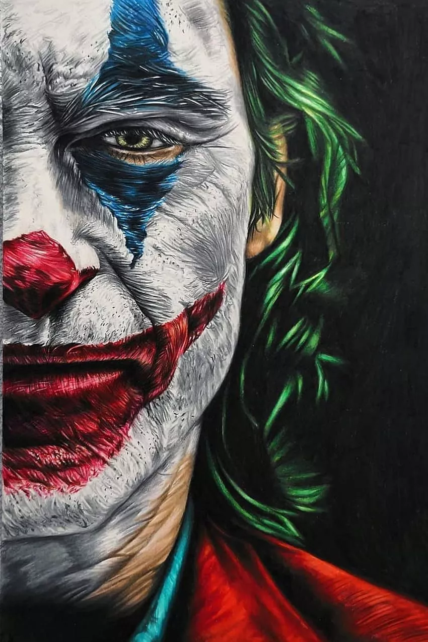 Joker Face, joker drawing HD phone