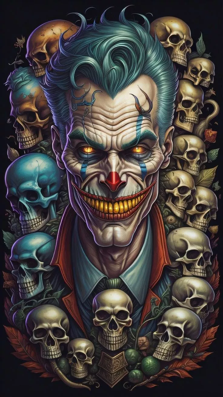 Sed Pro. Joker Face Phone Wallpaper