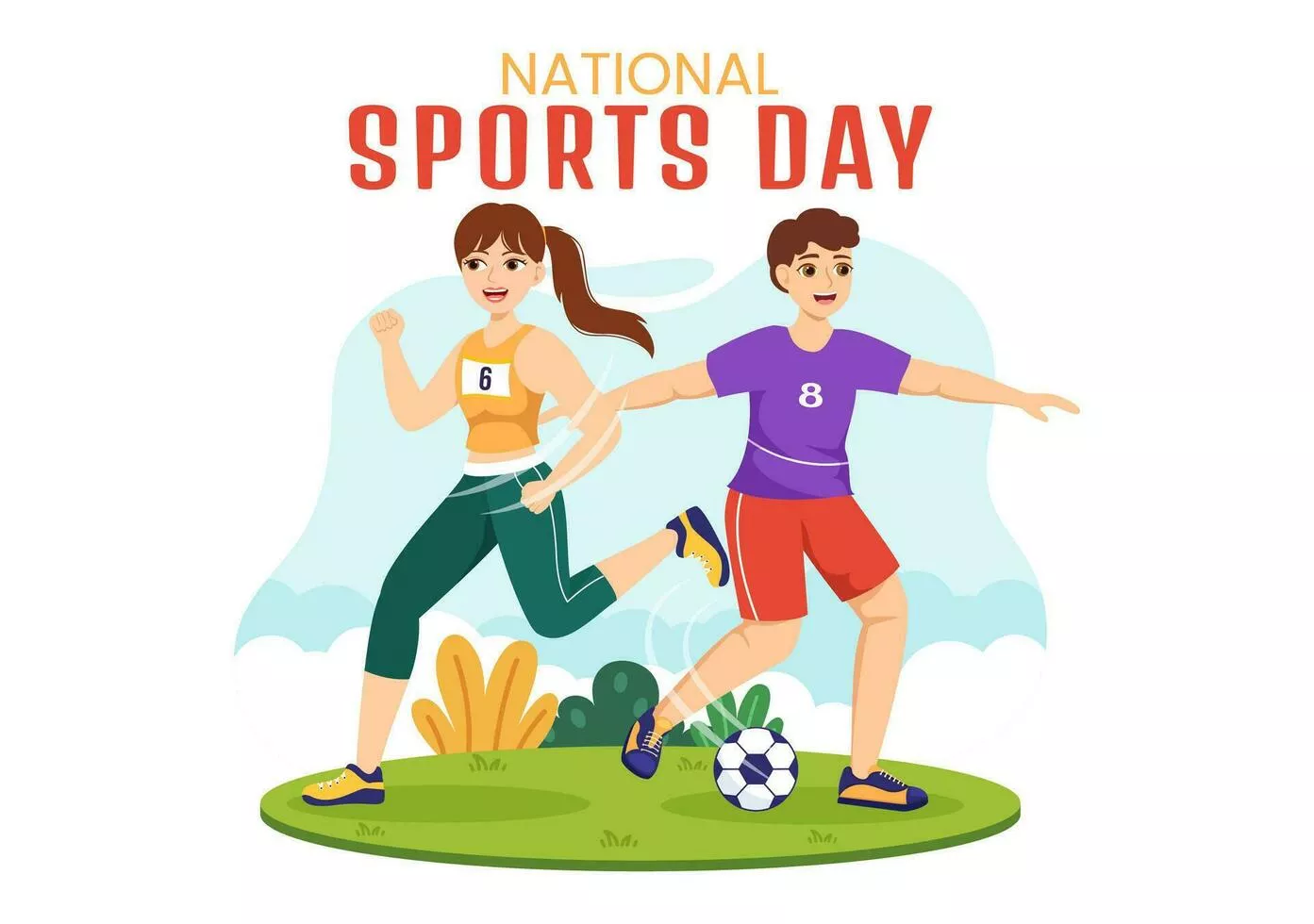 School Sports Day Vector Art, Icon