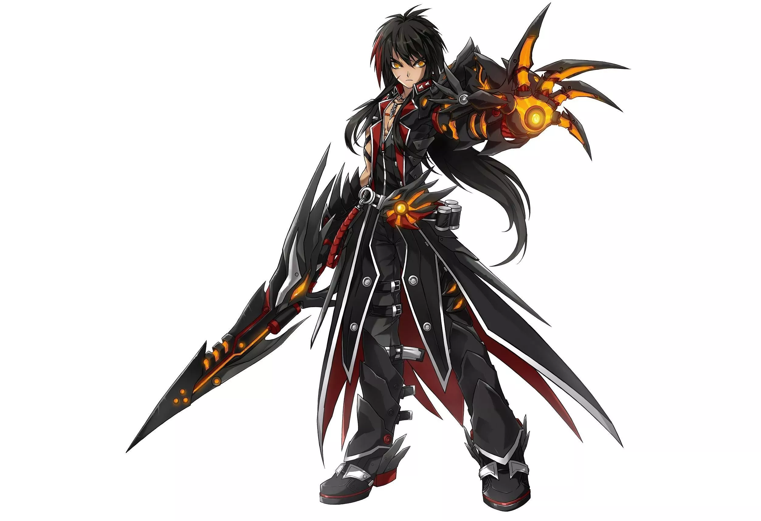 Wallpaper sword, long hair, weapon