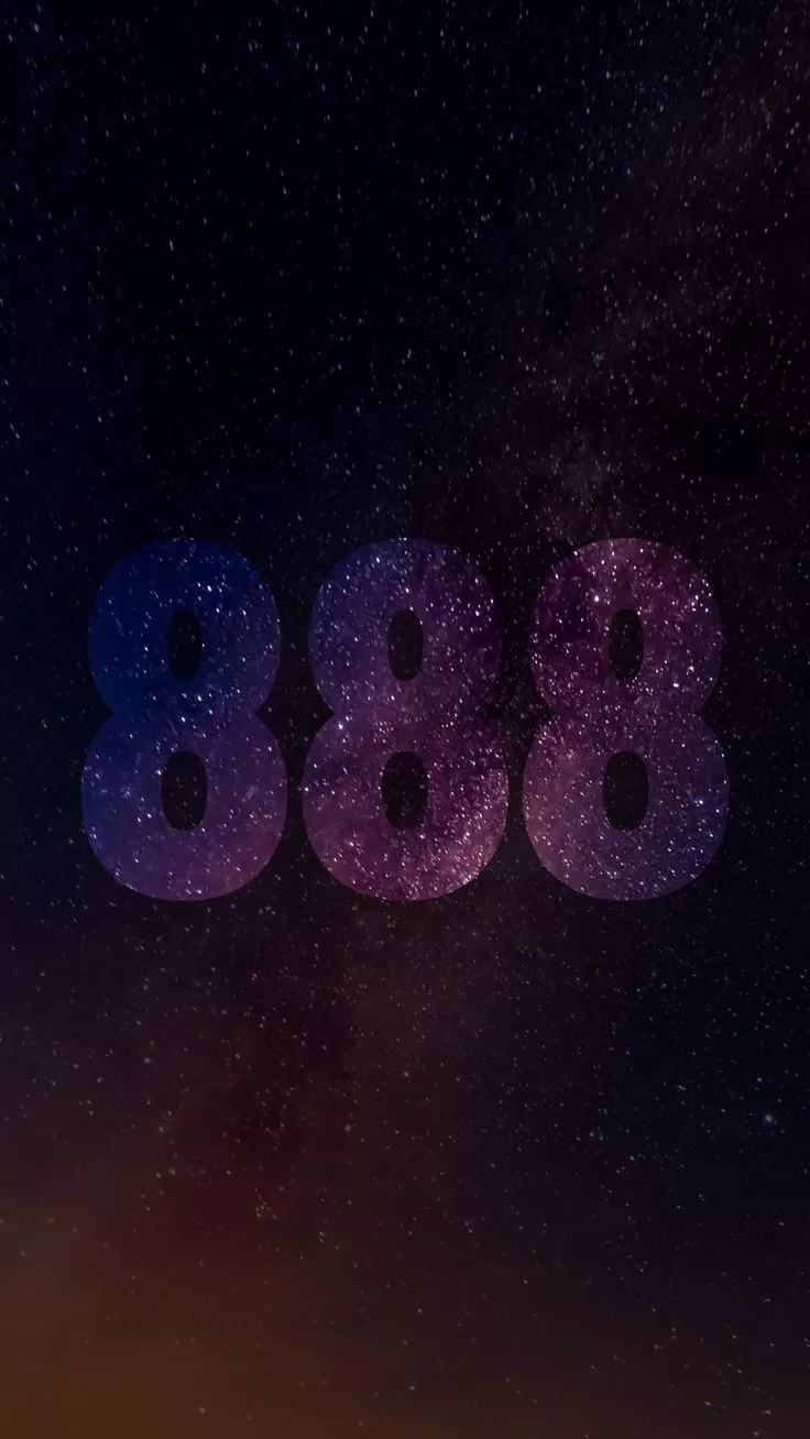 Angel Number 888 Phone Wallpaper