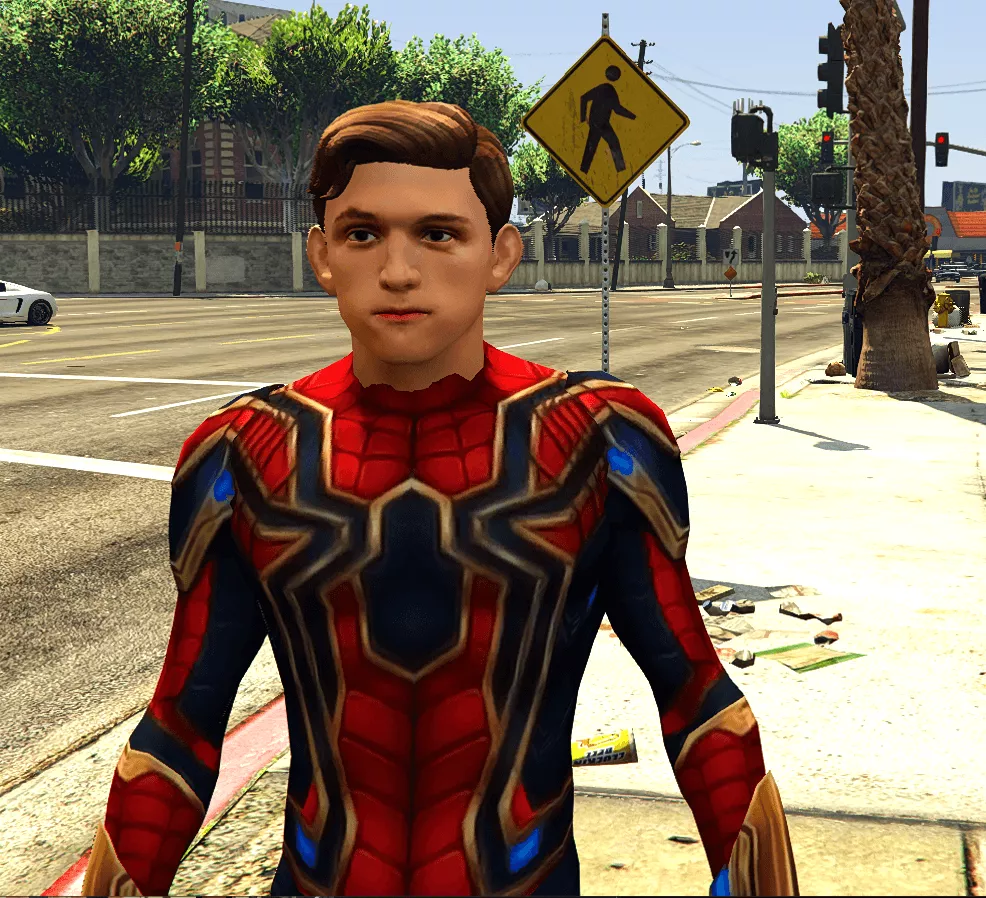 MCU TomHolland Iron Spider Unmasked