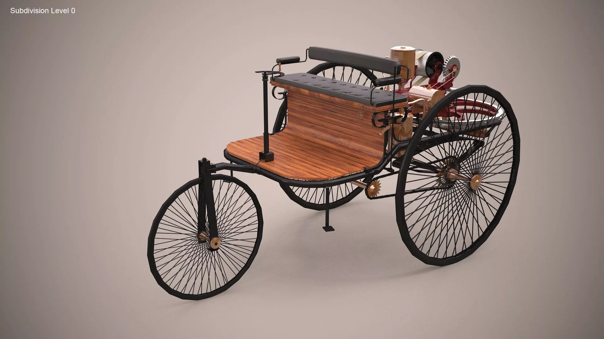 3D Benz Patent Motorwagen