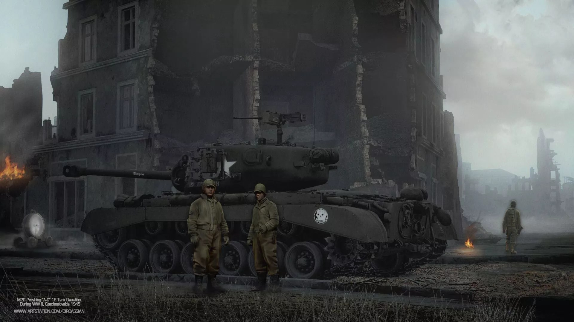 M26 Pershing A 6 18. Tank Battalion