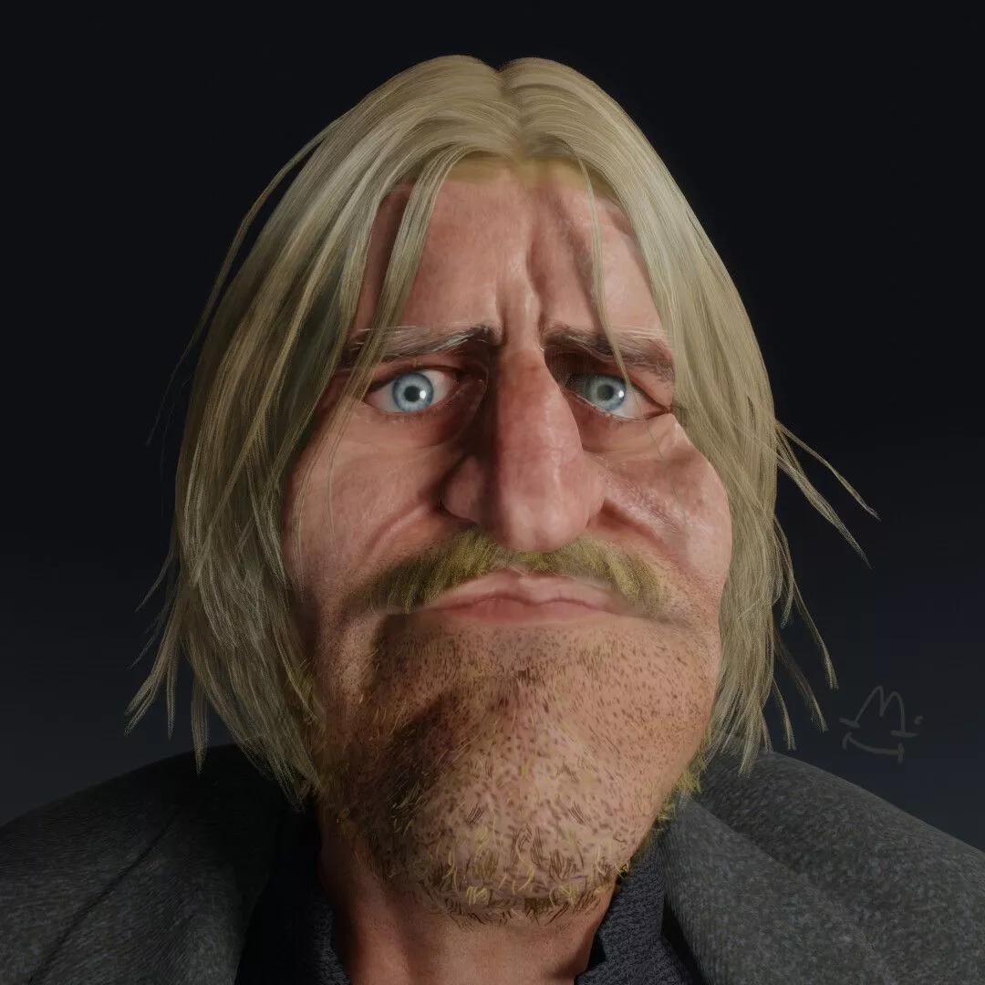 Haymitch Abernathy caricature
