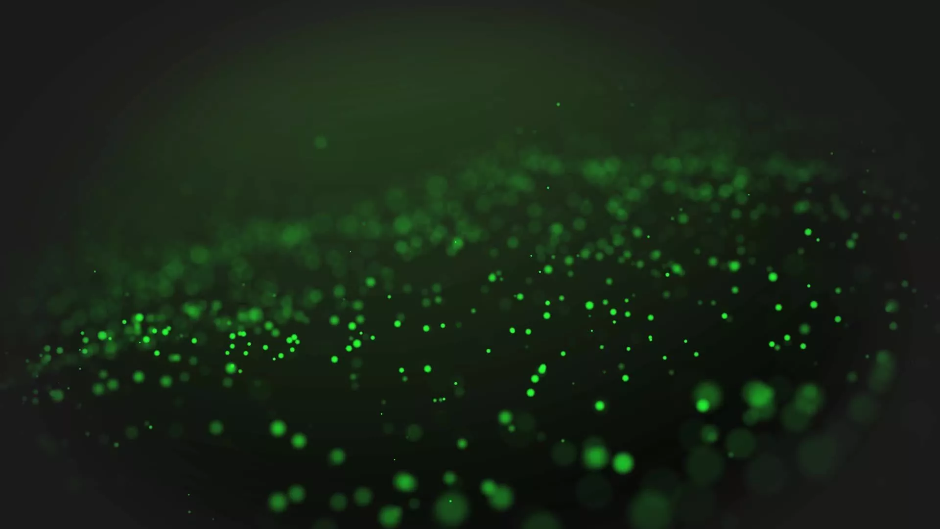 green particle wave background