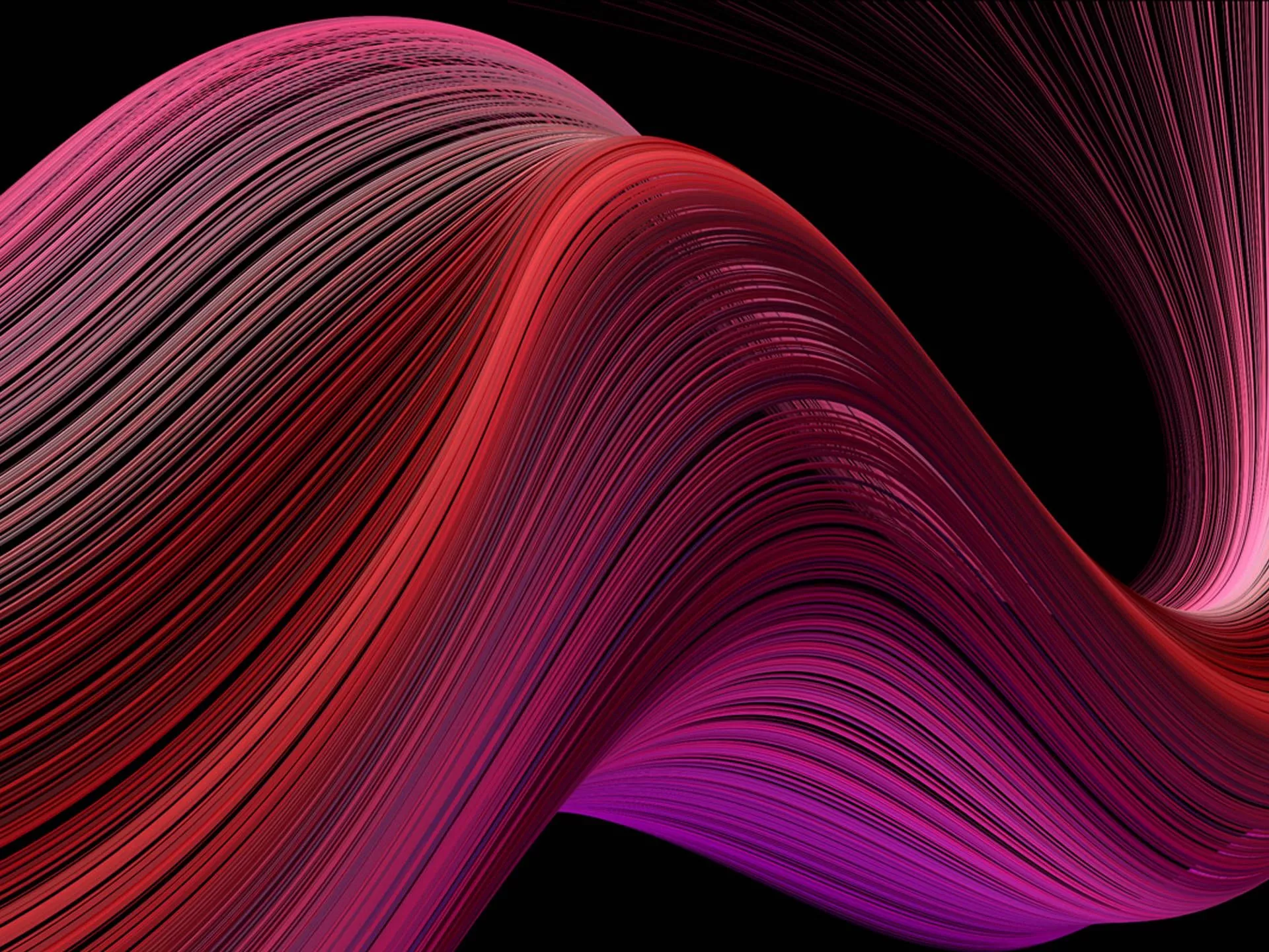 Retina MacBook Red Waves Wallpaper