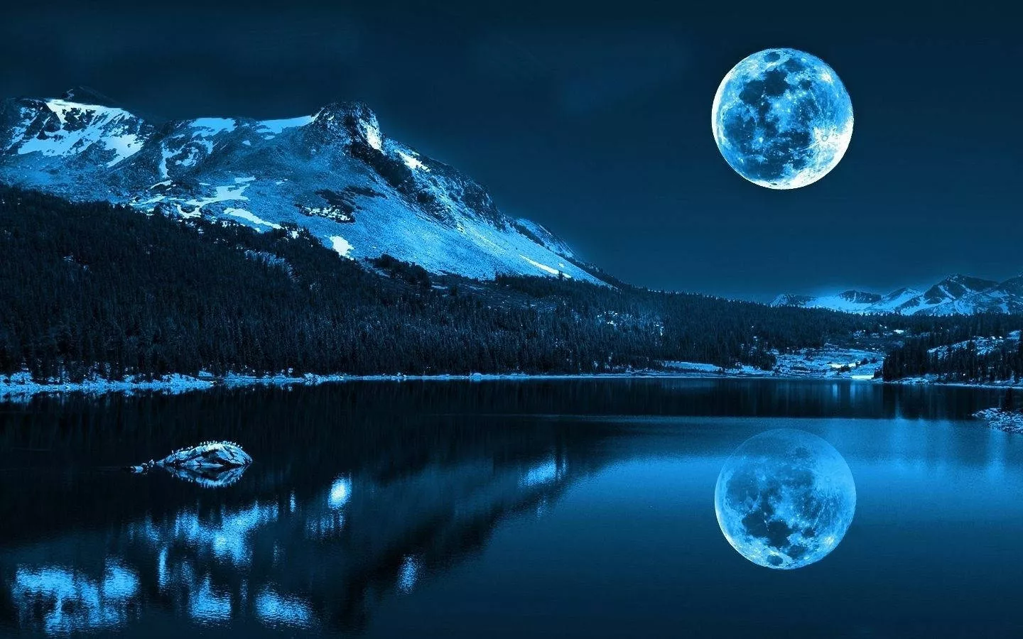 Macbook Pro Moon Lake Wallpaper