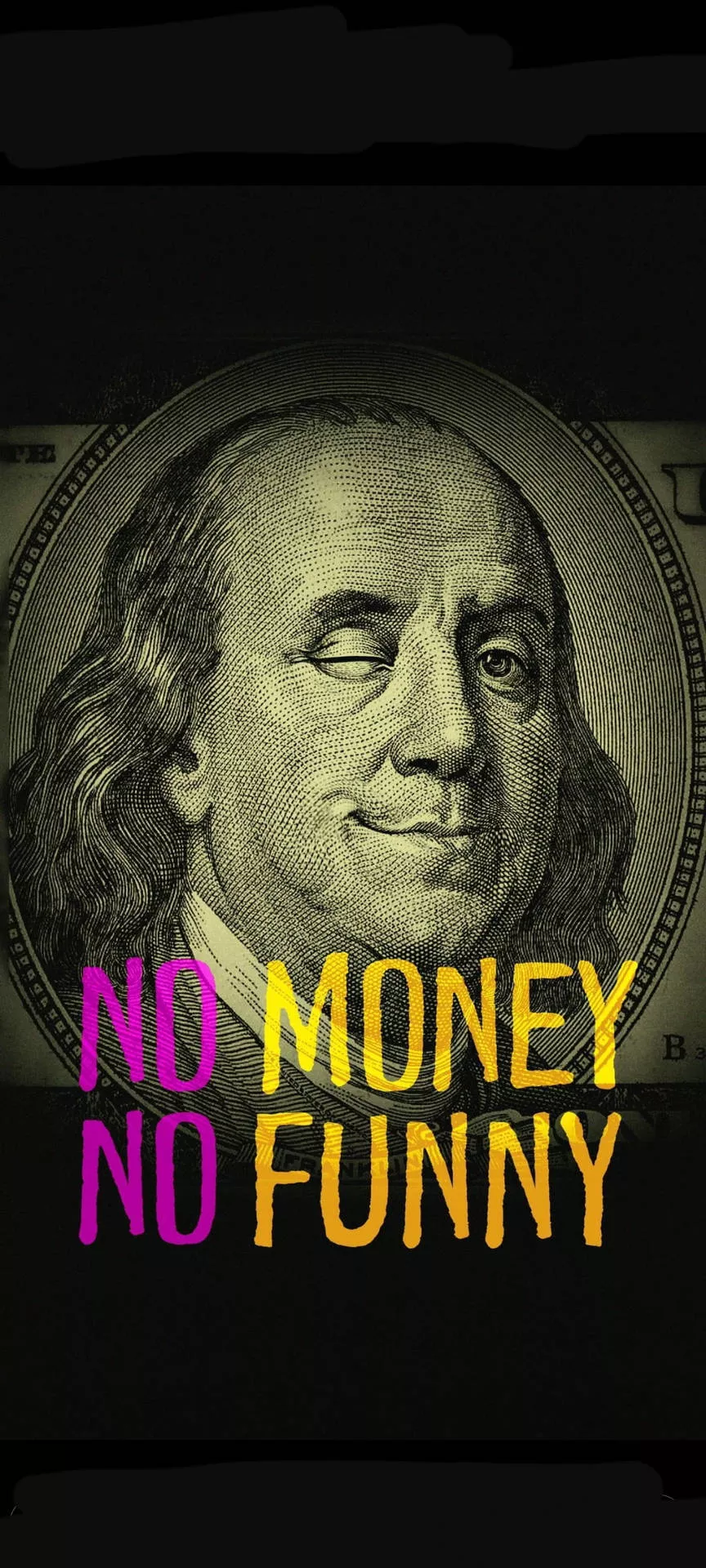 No Money No Funny iPhone Wallpaper