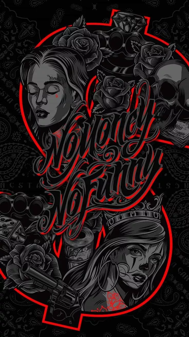 No Money No Funny Art iPhone Wallpaper HD
