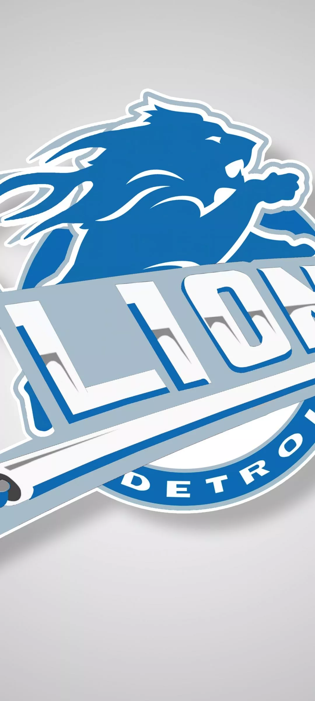 Detroit Lions Wallpaper 4K, Emblem, 8K
