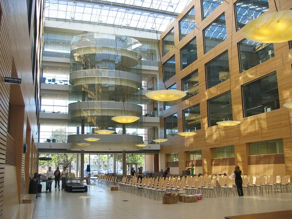 Life Sciences Centre at UBC. A lobby