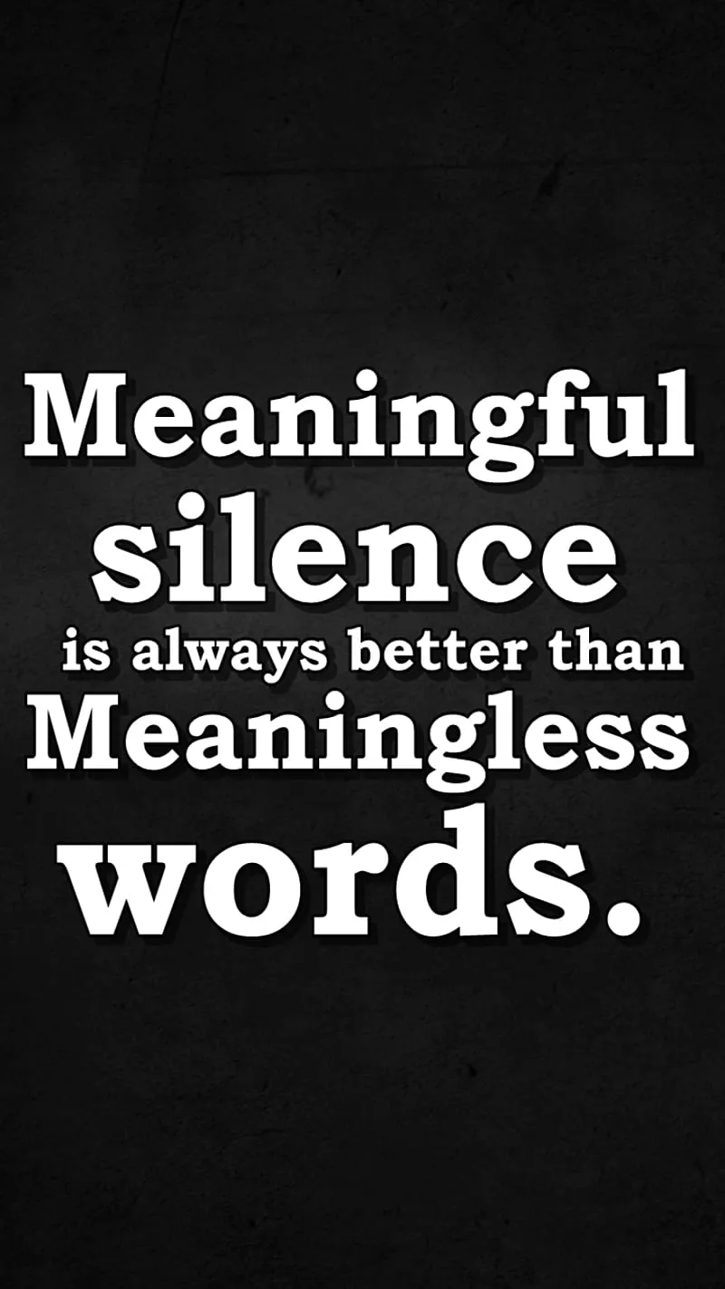 HD silence quote wallpaper