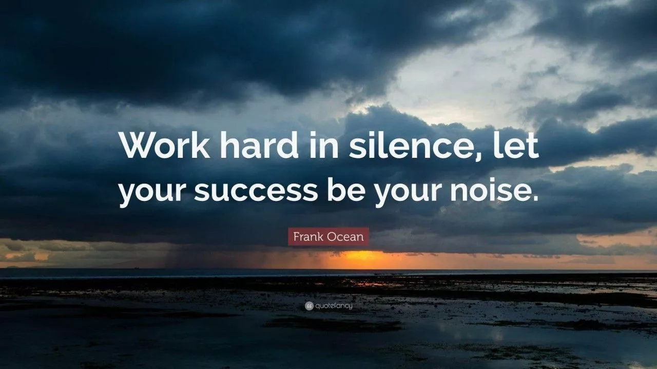 Work Hard In Silence HD Motivational