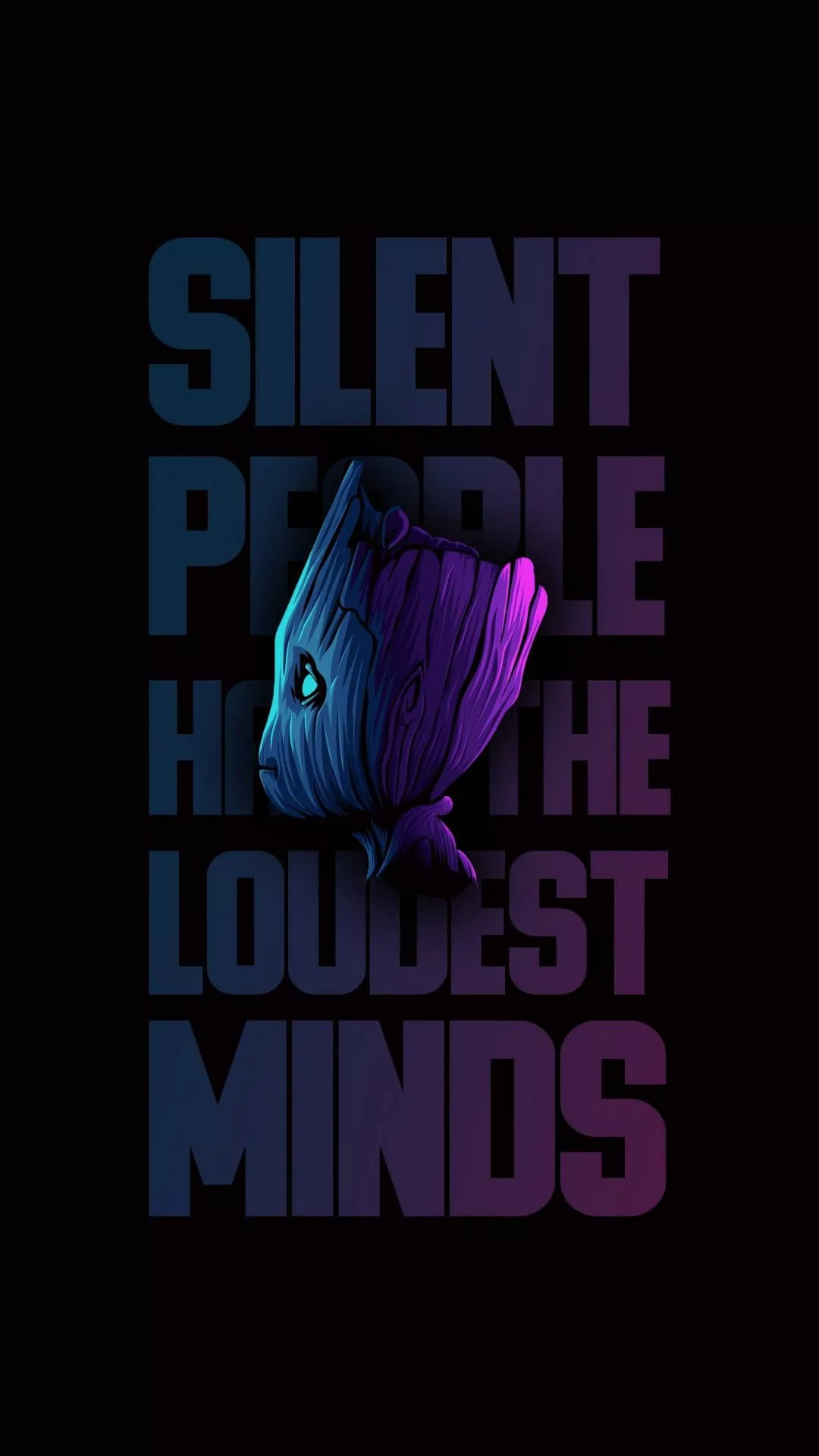 Loudest Minds Quote Wallpaper