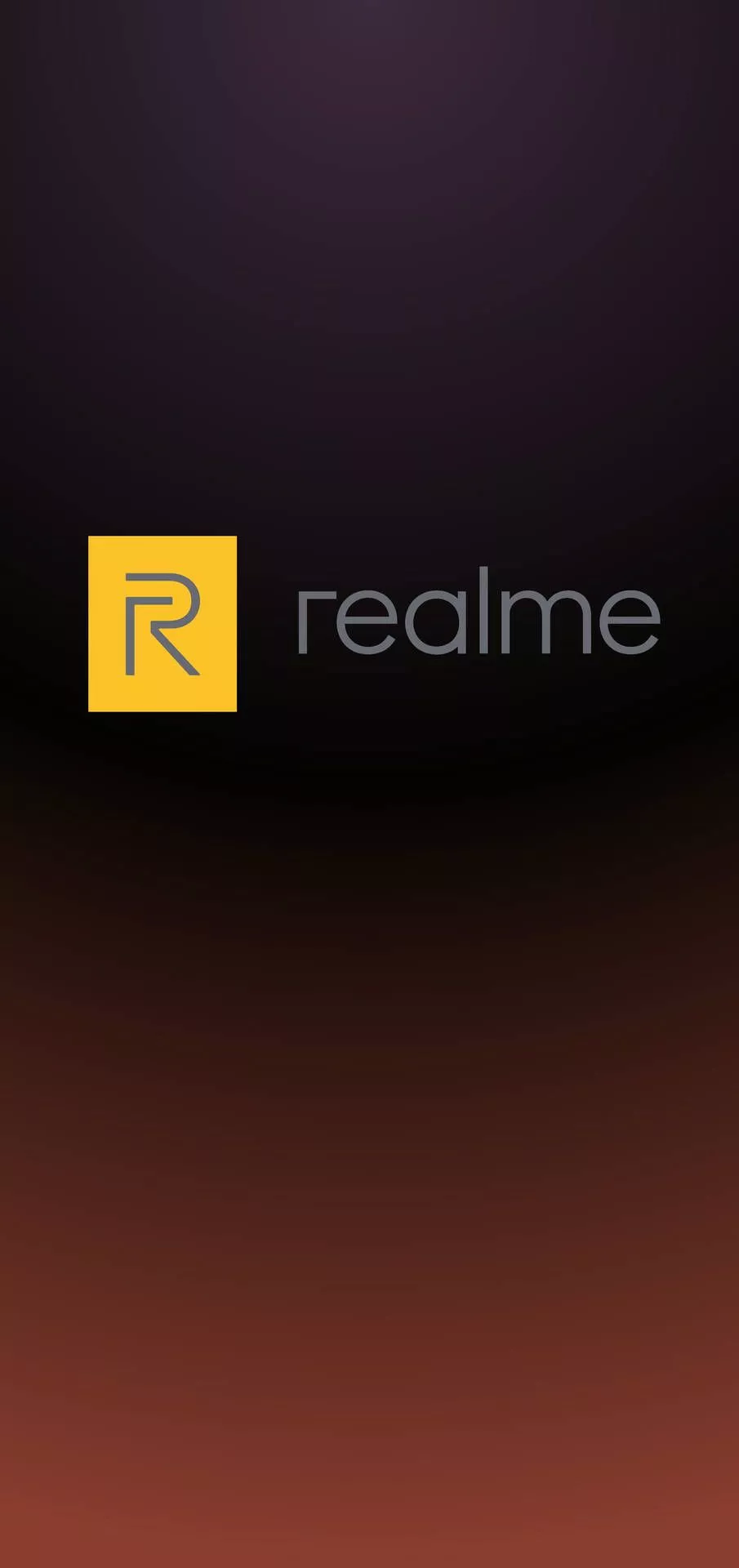Realme Logo Black Brown Gradient