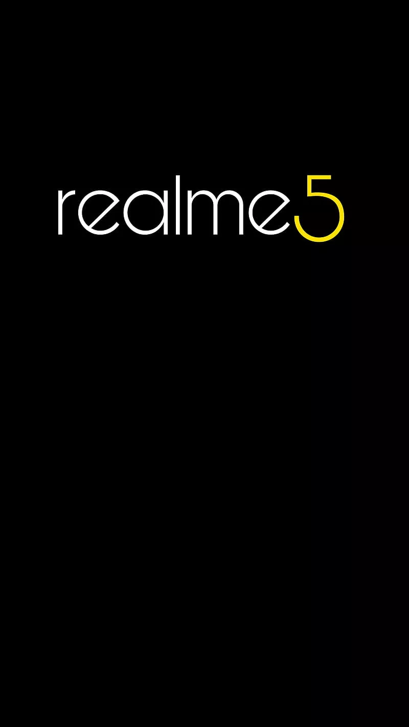 Realme 5, blackbackground, HD phone