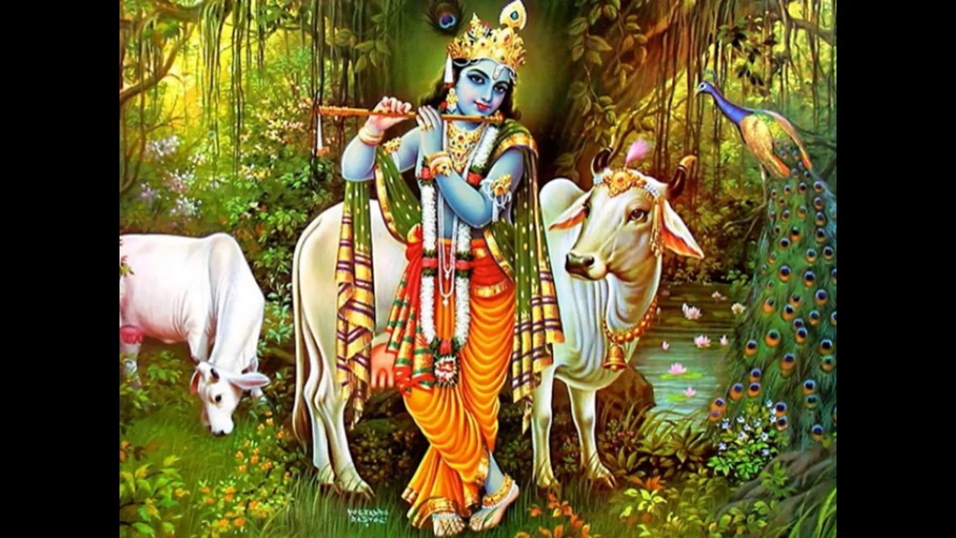 Krishna With Animals HD Krishna