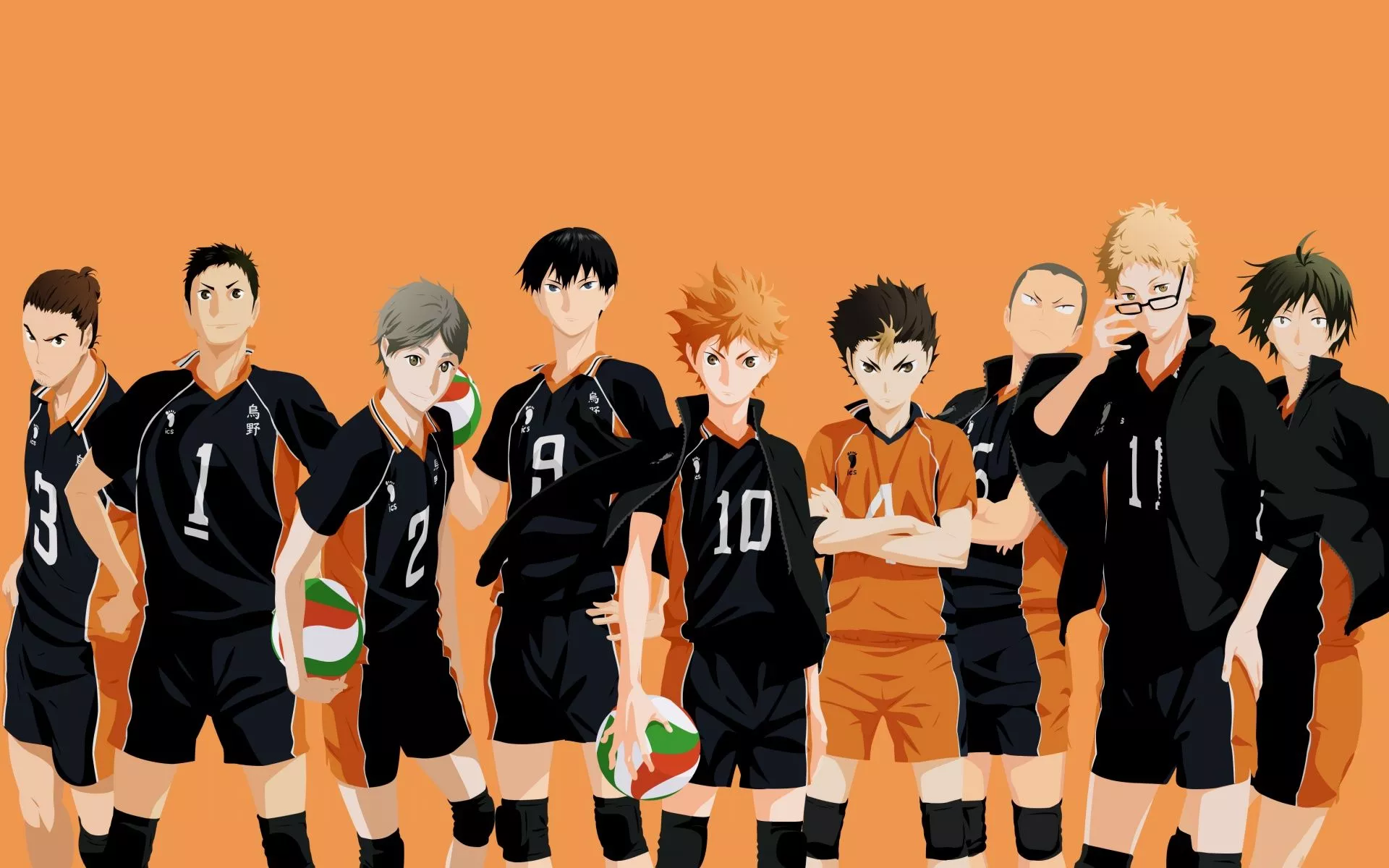 Haikyuu Wallpaper 4K, Character art