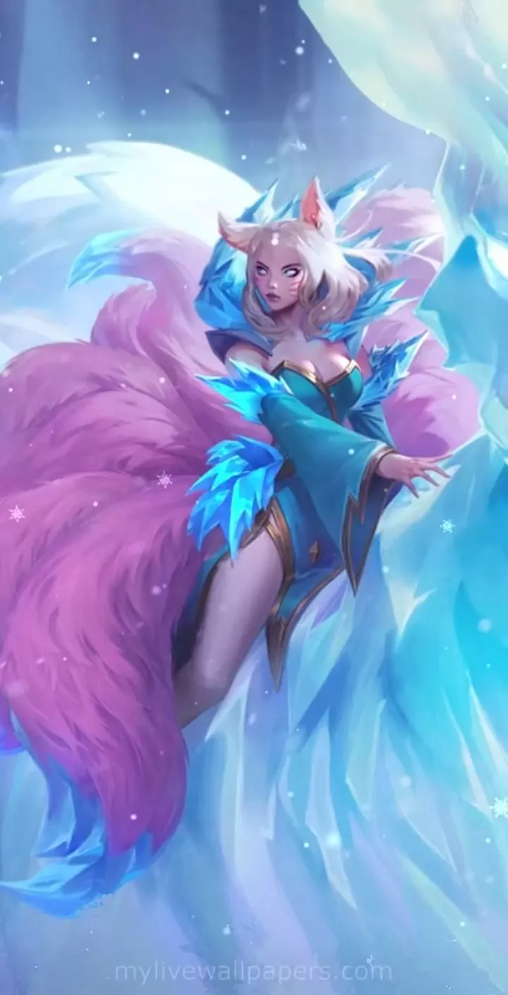 AHRI ICE FOX LIVE WALLPAPER