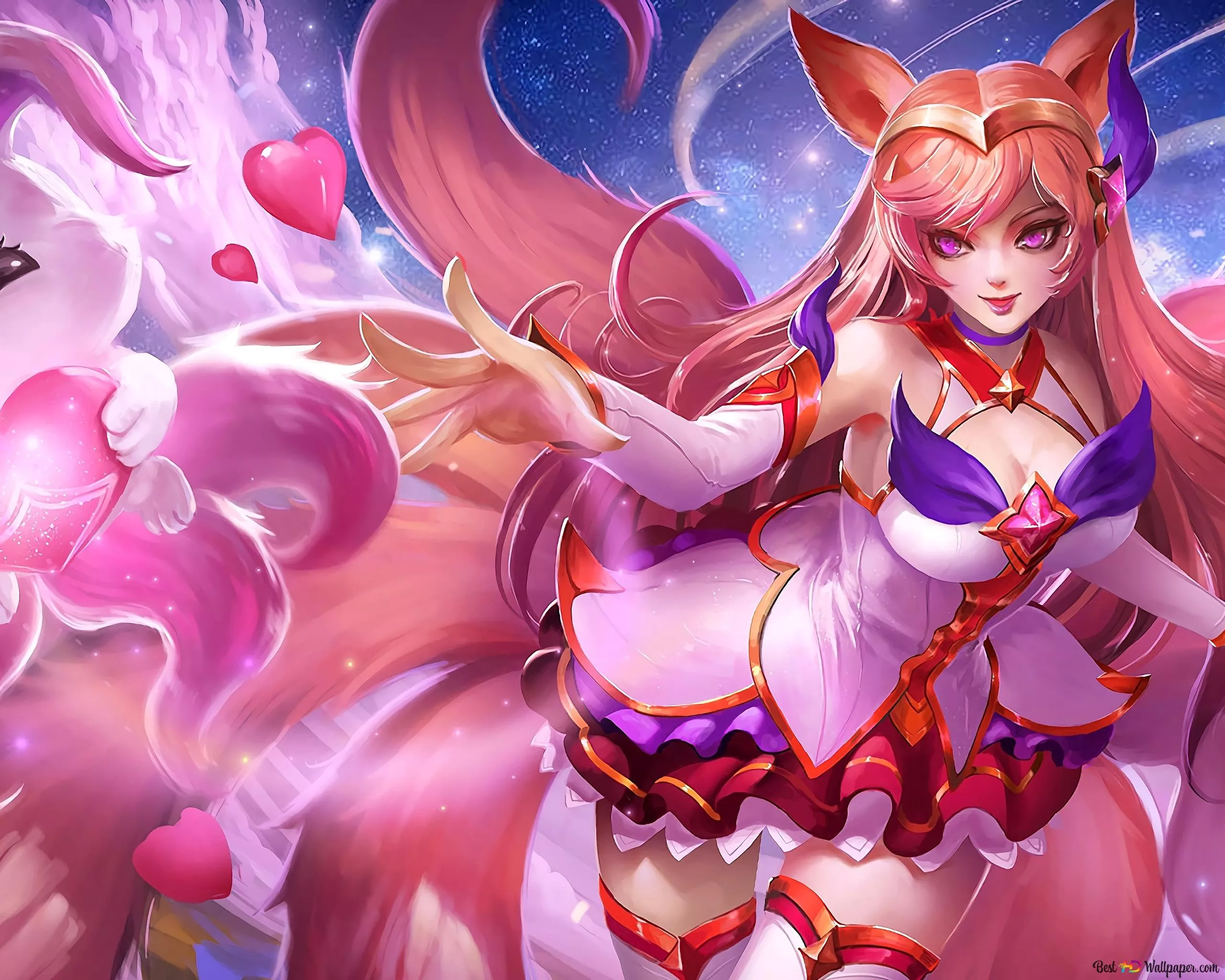 Star Guardian Ahri 4K wallpaper
