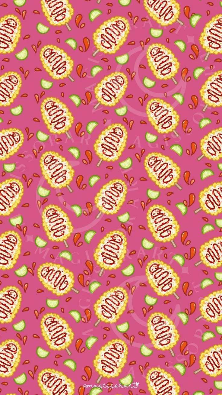 elote wallpaper rosa mexicano