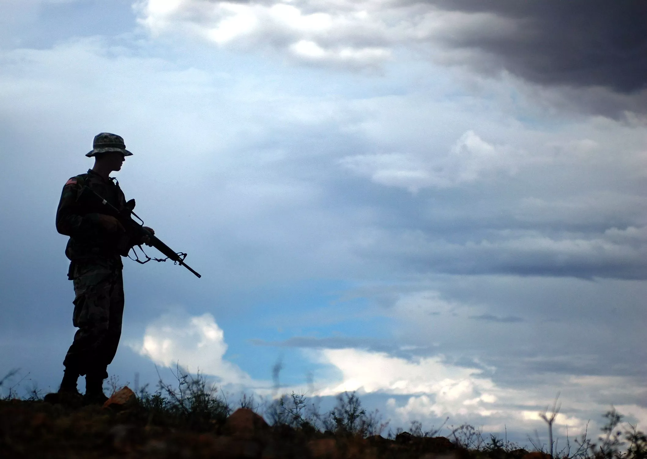 A U.S. Army National Guard member