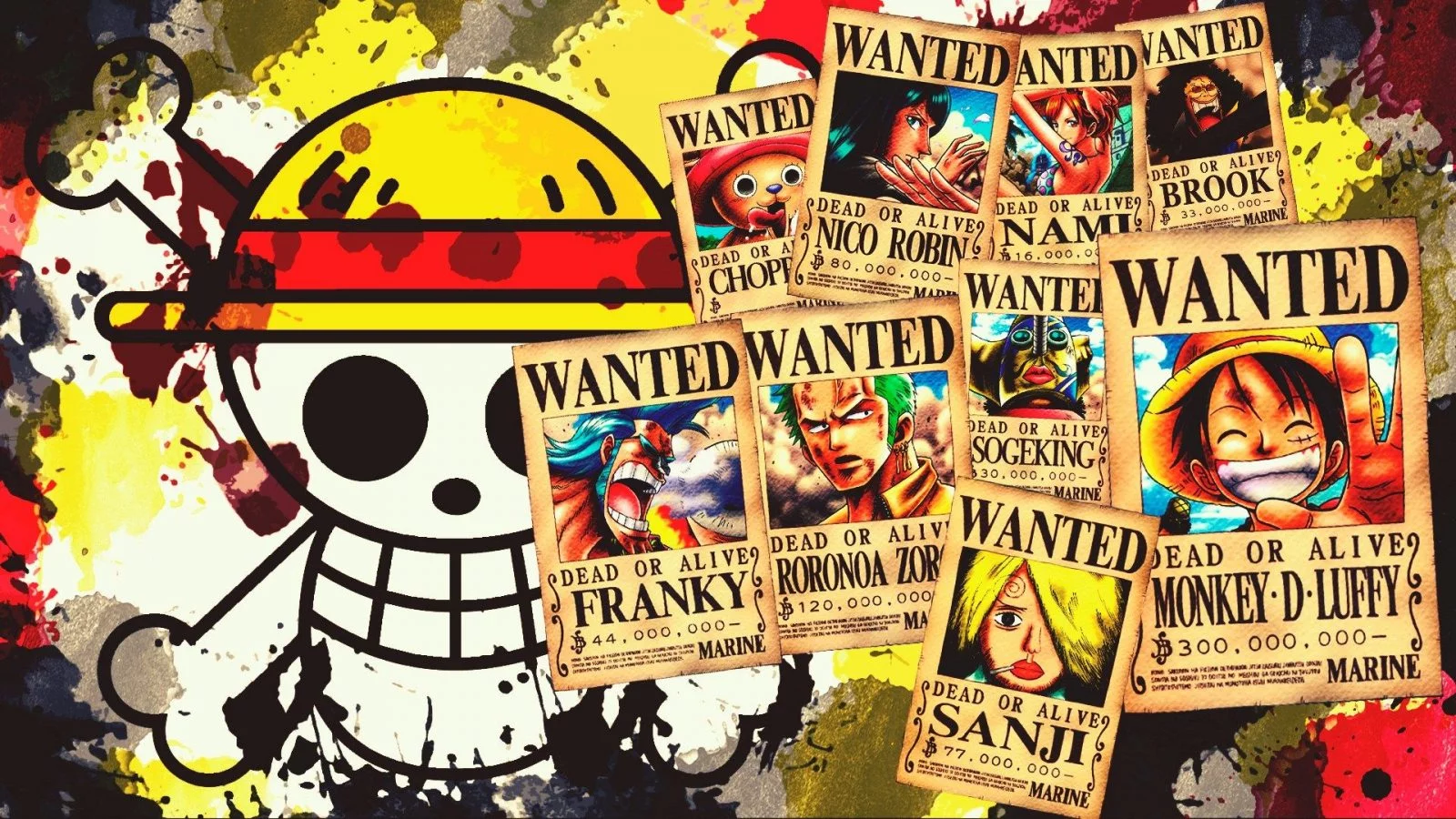 Vintage One Piece Wanted Poster