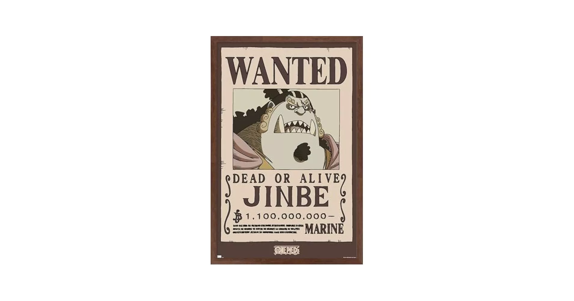 Jinbe Wanted Poster Wall Poster, 22.4L