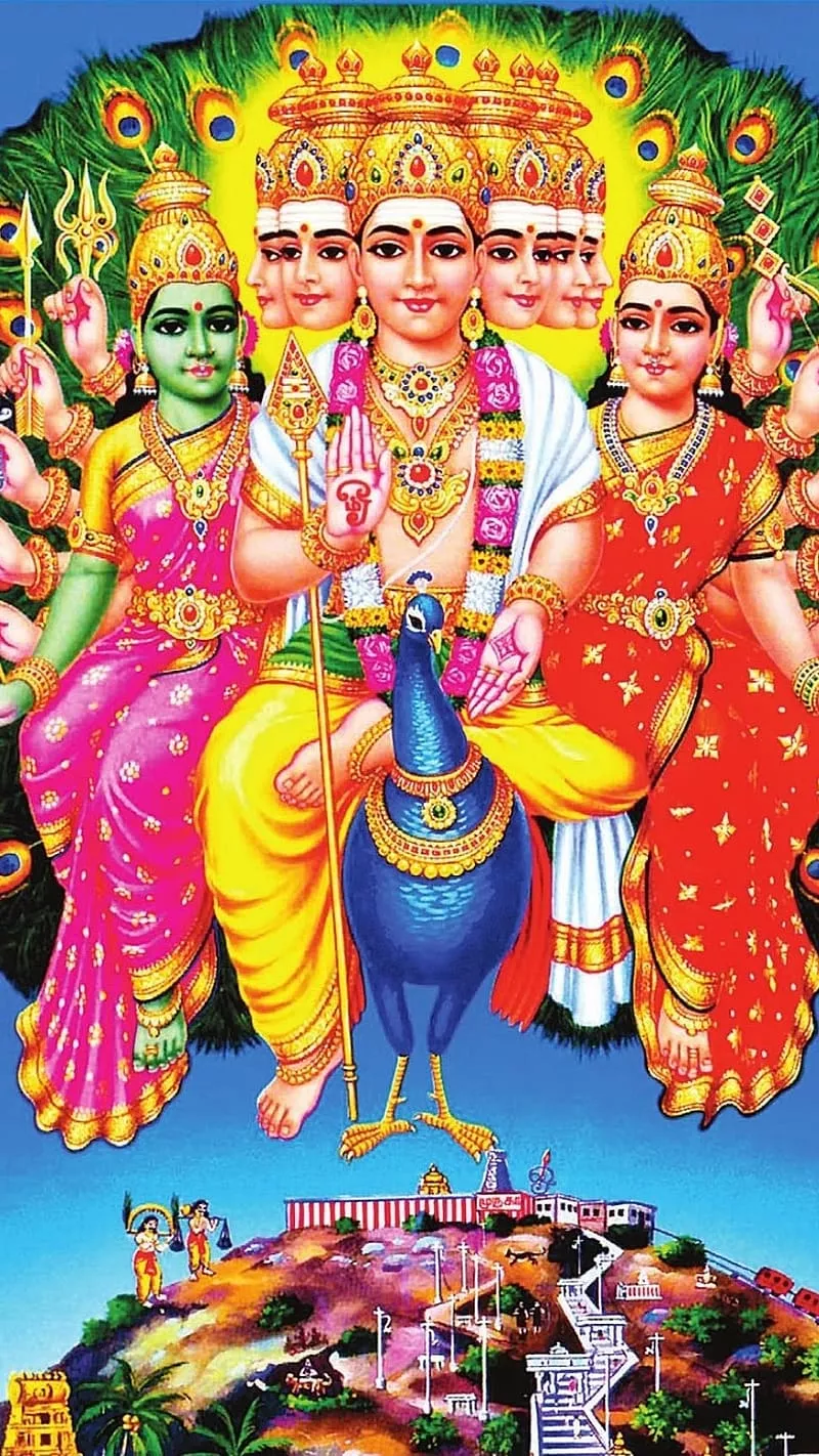HD murugan valli deivanai wallpaper