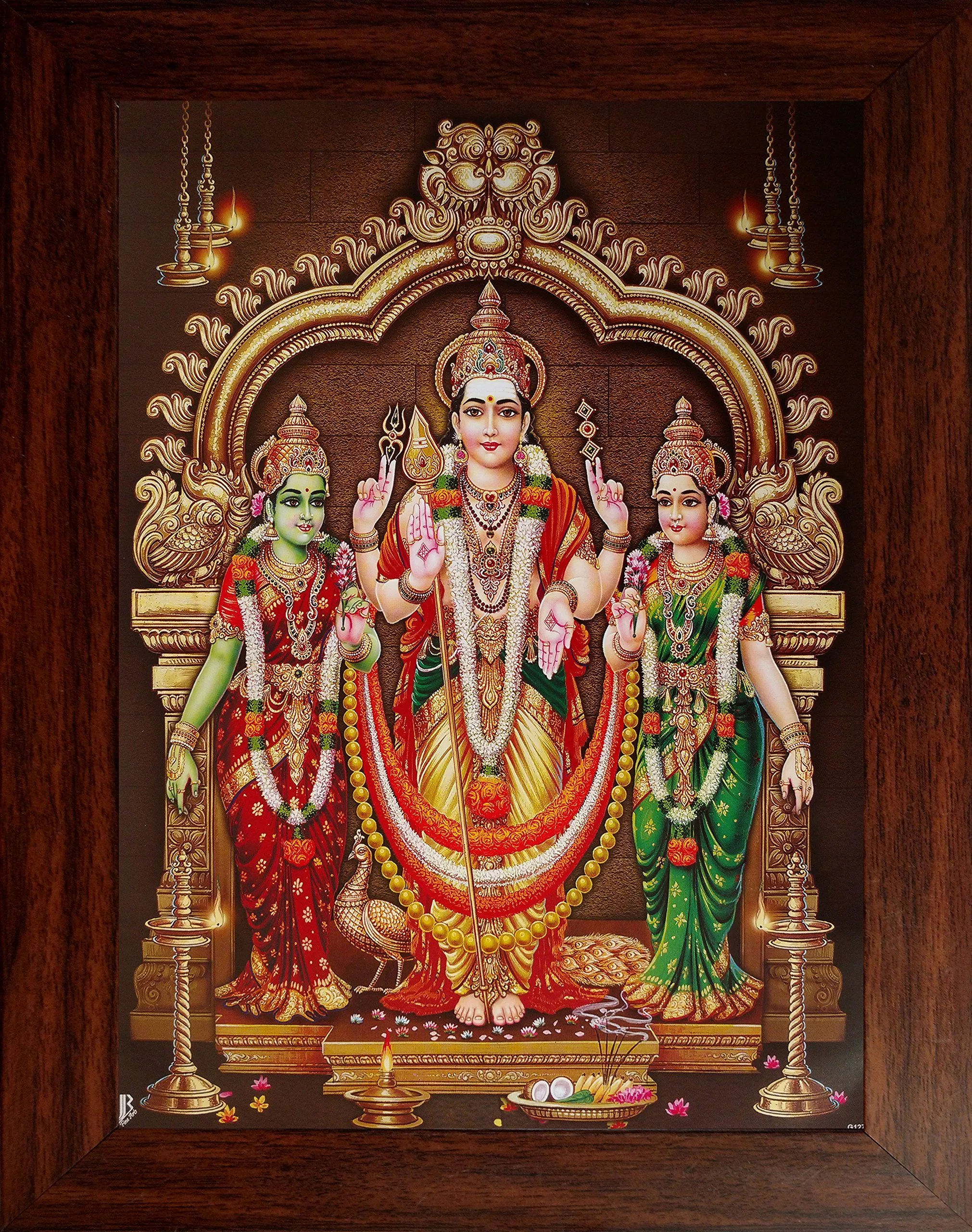 Youth Murugan with Valli Deivanai Photo