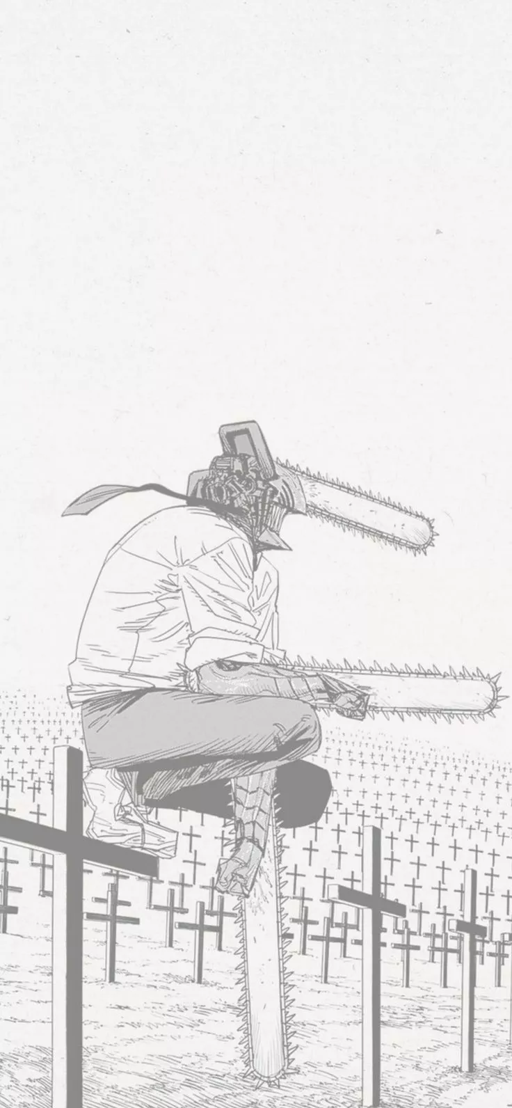 Chainsaw Man Denji Perched on a Cross